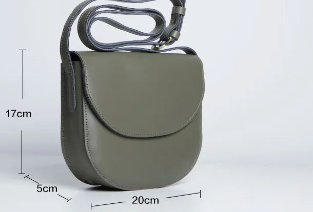 Cute Leather Women Round Crossbody Bag Shoulder Bag Purse for Women