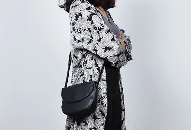 Cute Leather Women Round Crossbody Bag Shoulder Bag Purse for Women