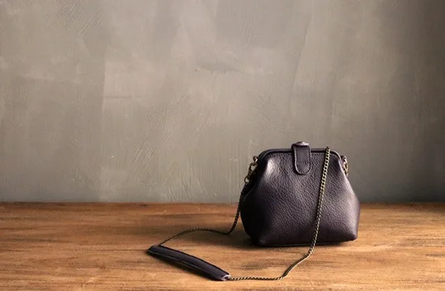 Cute LEATHER WOMEN Small Doctor Purse Chain SHOULDER BAG Purse FOR WOMEN