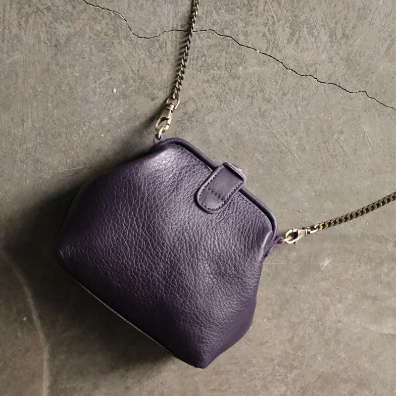 Cute LEATHER WOMEN Small Doctor Purse Chain SHOULDER BAG Purse FOR WOMEN