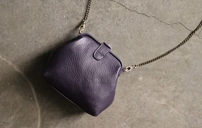 Cute LEATHER WOMEN Small Doctor Purse Chain SHOULDER BAG Purse FOR WOMEN