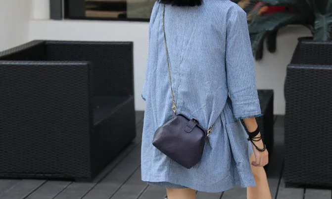 Cute LEATHER WOMEN Small Doctor Purse Chain SHOULDER BAG Purse FOR WOMEN