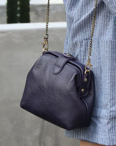 Cute LEATHER WOMEN Small Doctor Purse Chain SHOULDER BAG Purse FOR WOMEN