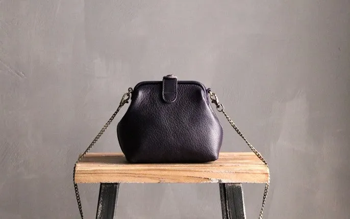 Cute LEATHER WOMEN Small Doctor Purse Chain SHOULDER BAG Purse FOR WOMEN