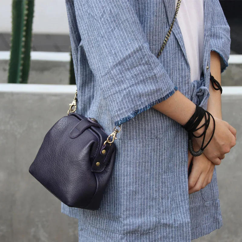 Cute LEATHER WOMEN Small Doctor Purse Chain SHOULDER BAG Purse FOR WOMEN
