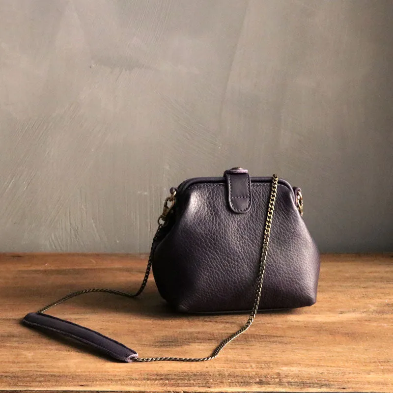 Cute LEATHER WOMEN Small Doctor Purse Chain SHOULDER BAG Purse FOR WOMEN