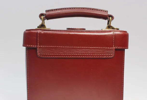 Cute Leather Womens Handbag Doctor Bag Purse Shoulder Bag for Women