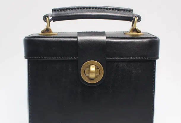 Cute Leather Womens Handbag Doctor Bag Purse Shoulder Bag for Women