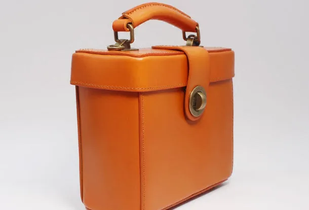 Cute Leather Womens Handbag Doctor Bag Purse Shoulder Bag for Women