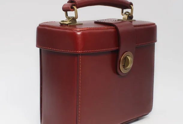 Cute Leather Womens Handbag Doctor Bag Purse Shoulder Bag for Women
