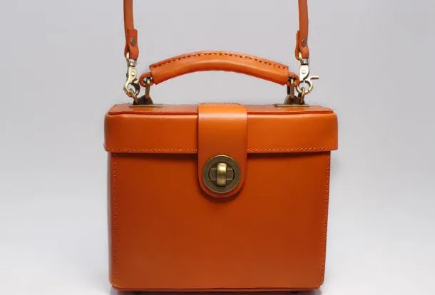 Cute Leather Womens Handbag Doctor Bag Purse Shoulder Bag for Women