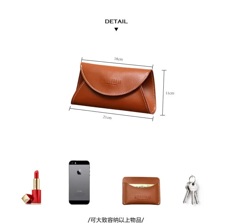 Cute Women Leather Fanny Pack Brown MIni Leather Sling Bag Small Waist BAG FOR WOMEN