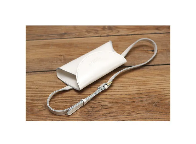 Cute Women Leather Fanny Pack Brown MIni Leather Sling Bag Small Waist BAG FOR WOMEN