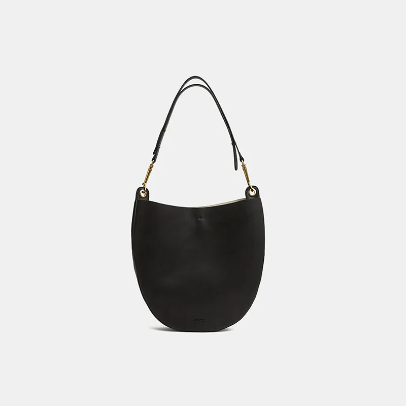 Cute Womens Red Leather Saddle Round Shoulder Bag Round Crossbody Purse for Women