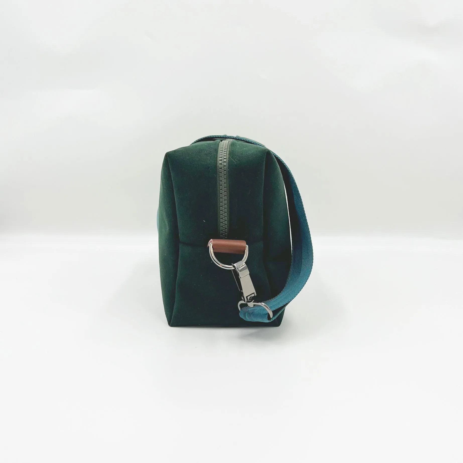 Dark Green Alcantara Bag