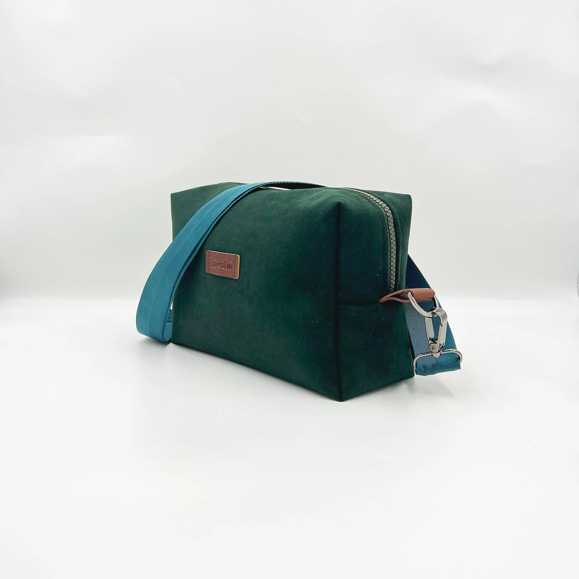 Dark Green Alcantara Bag