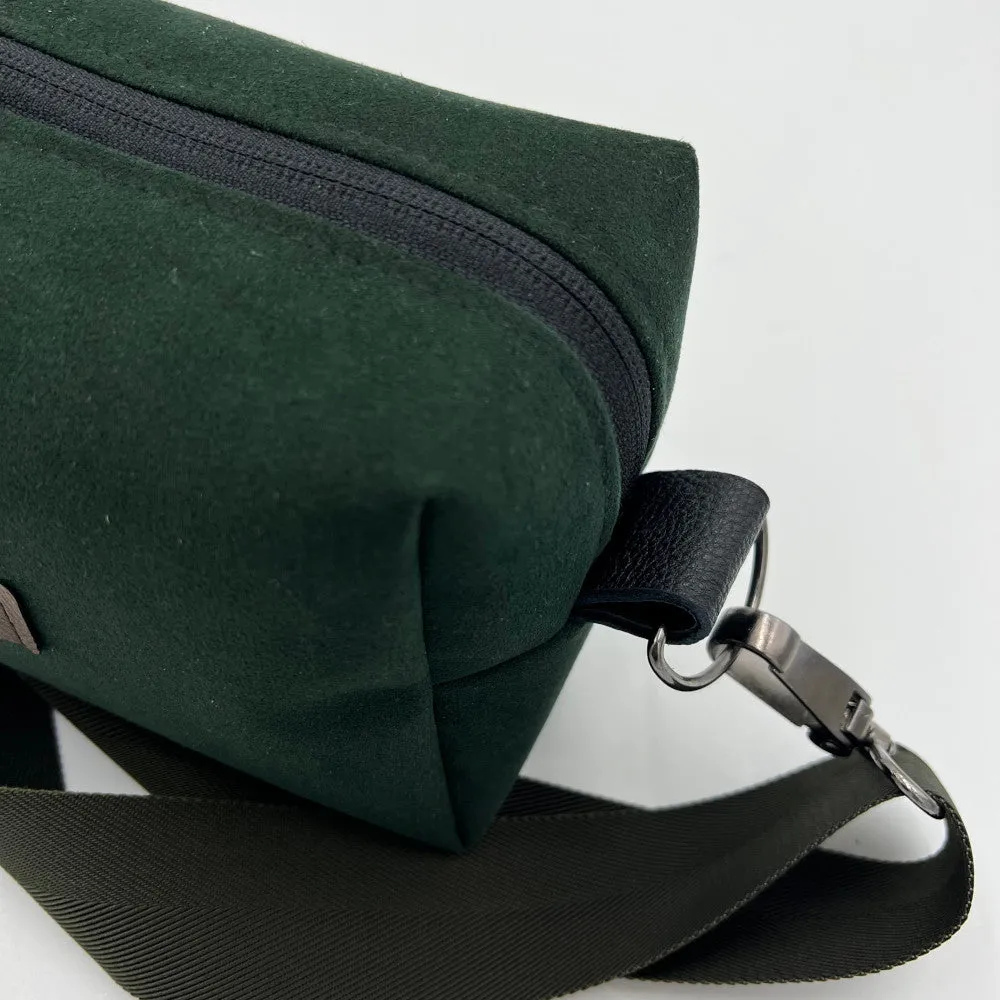 Dark Green Alcantara Bag