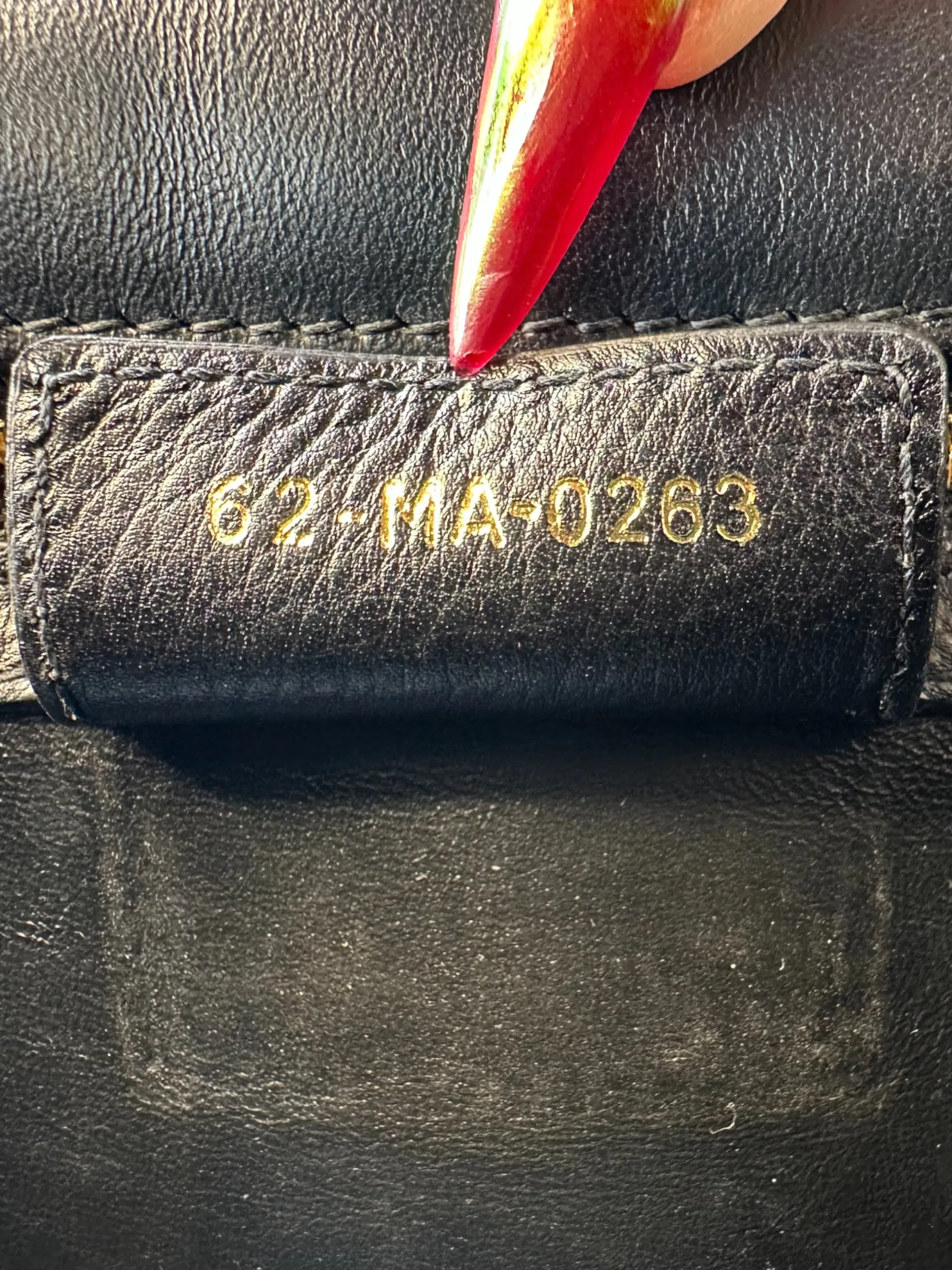 Dior Black Leather Medium Caro Crossbody