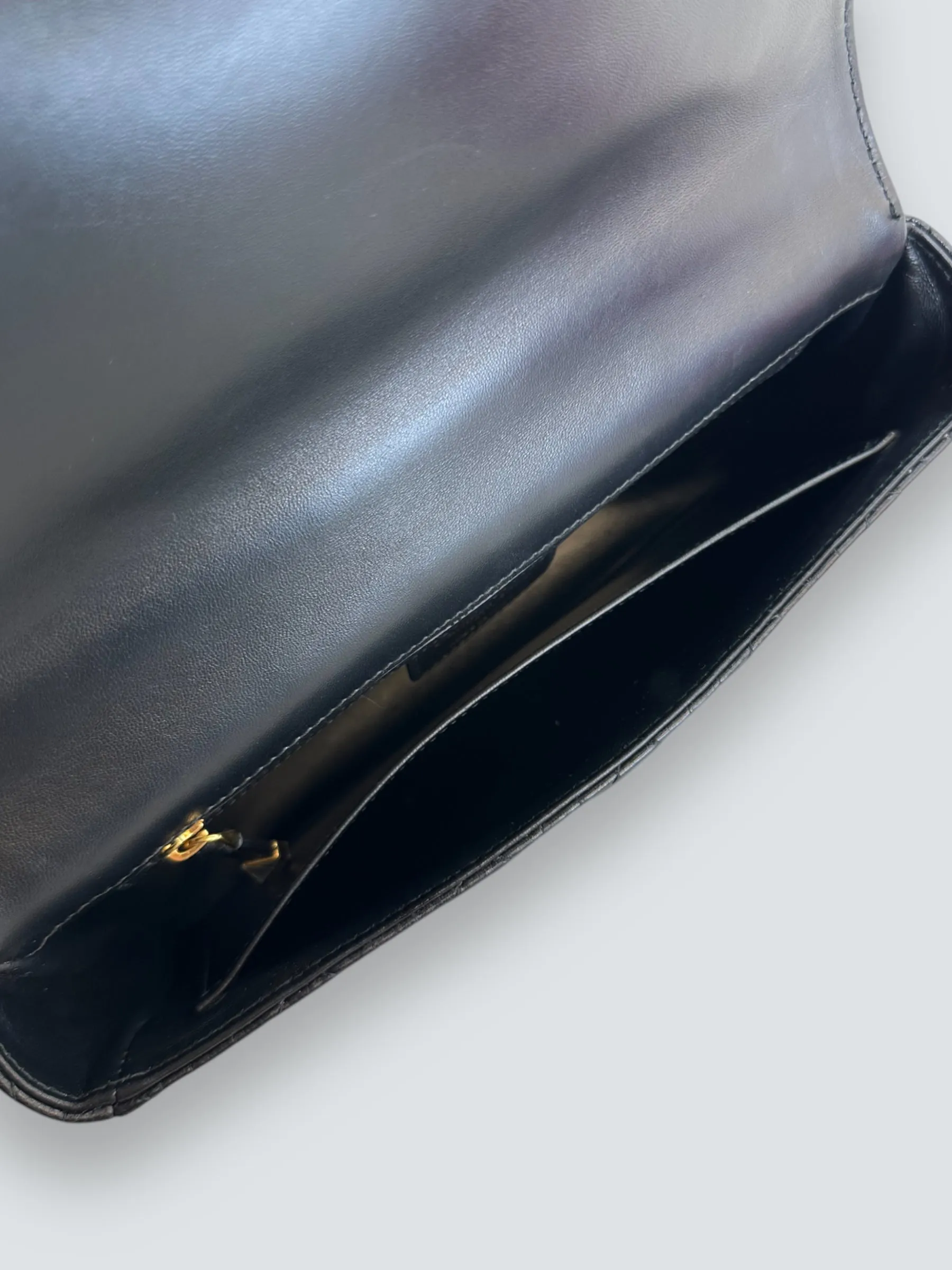 Dior Black Leather Medium Caro Crossbody