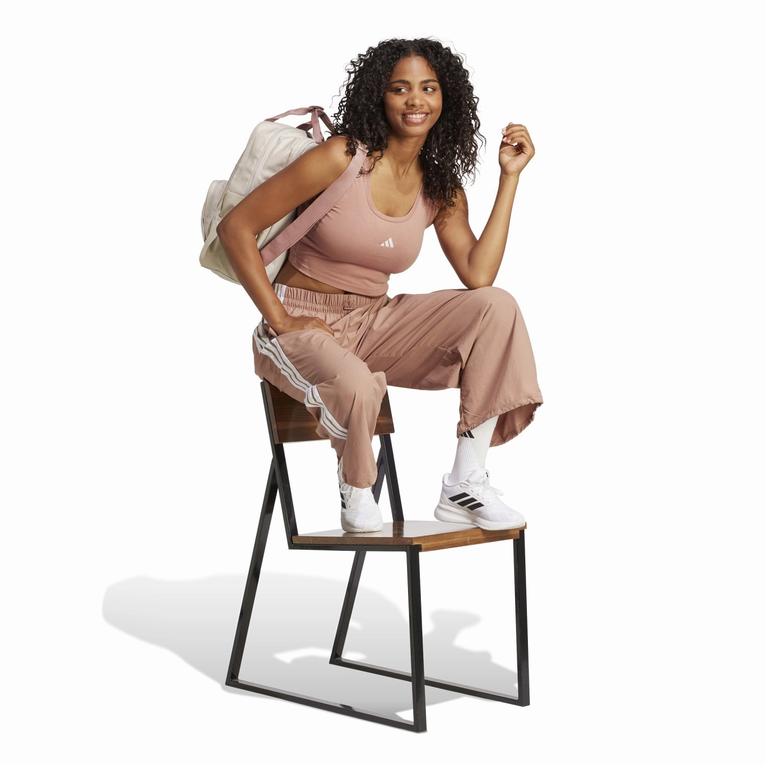 Essentials 3-Stripe Parachute Pant - Womens