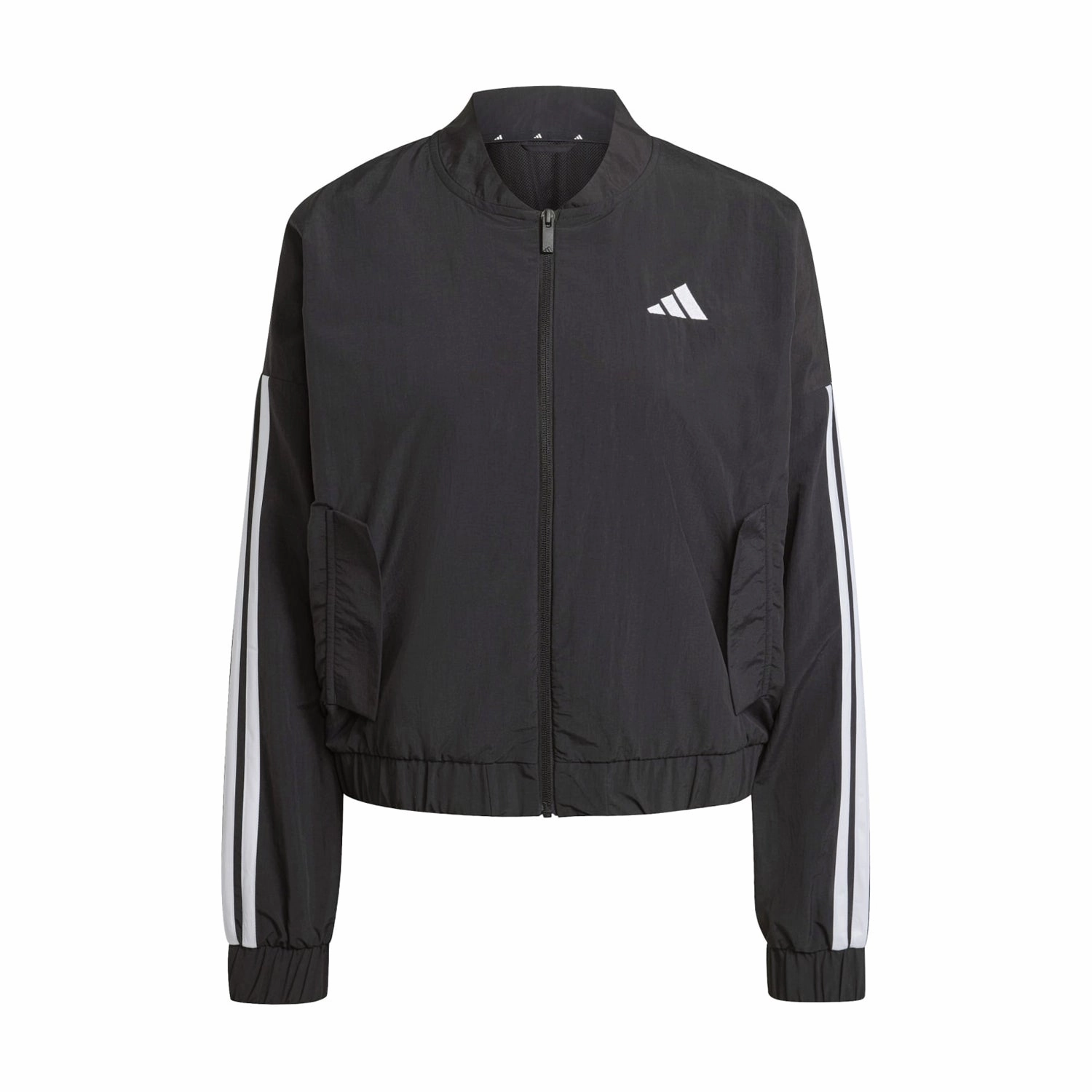 Essentials 3-Stripe Woven Bomber Jacket - Womens