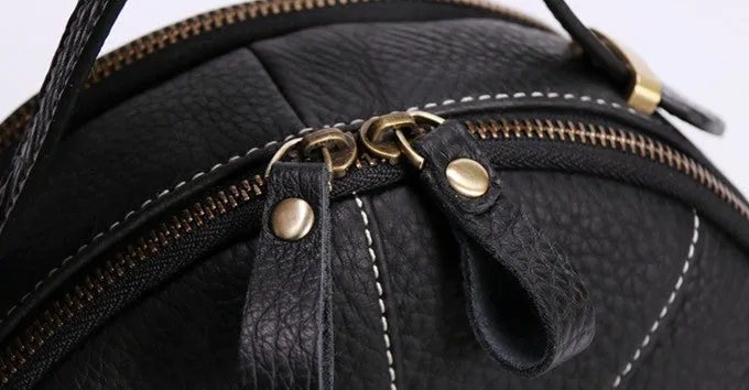 Fashion Womens Leather round purse circle bag circle handbag round handbag for women
