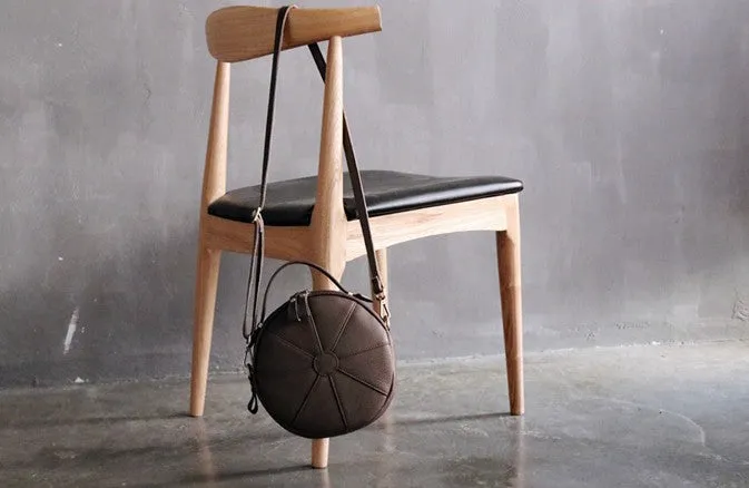 Fashion Womens Leather round purse circle bag circle handbag round handbag for women