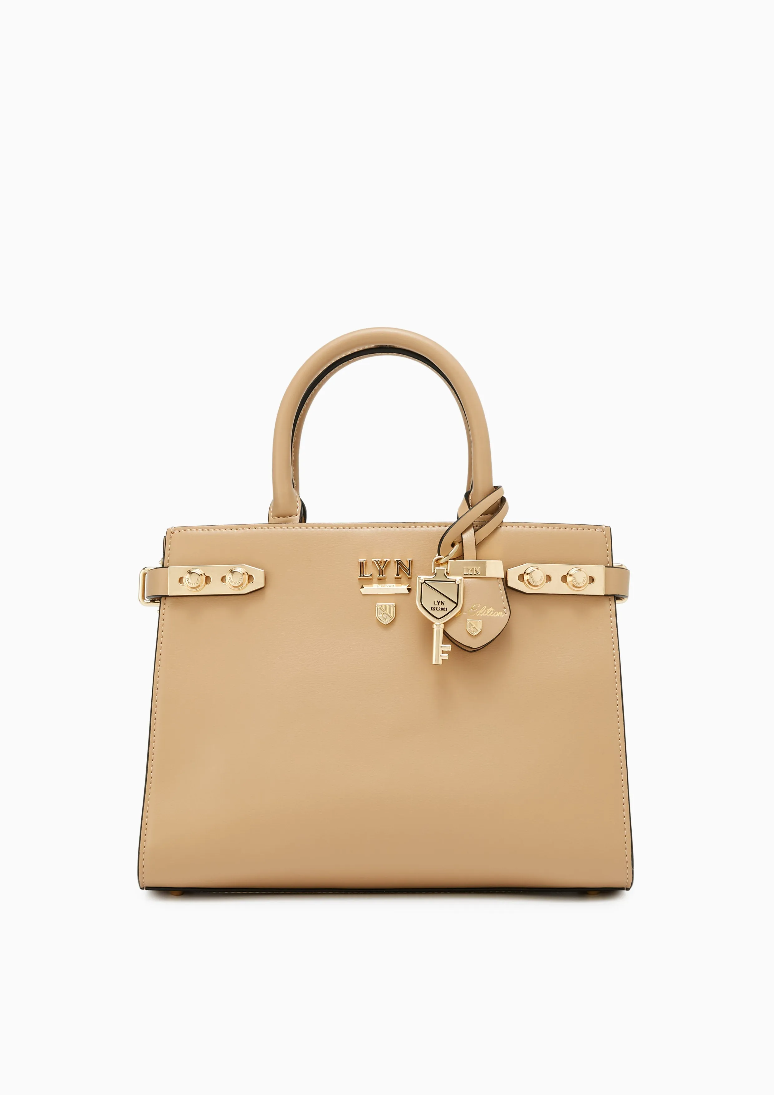 Fineness Re-Edit L Top Handle Bag Beige