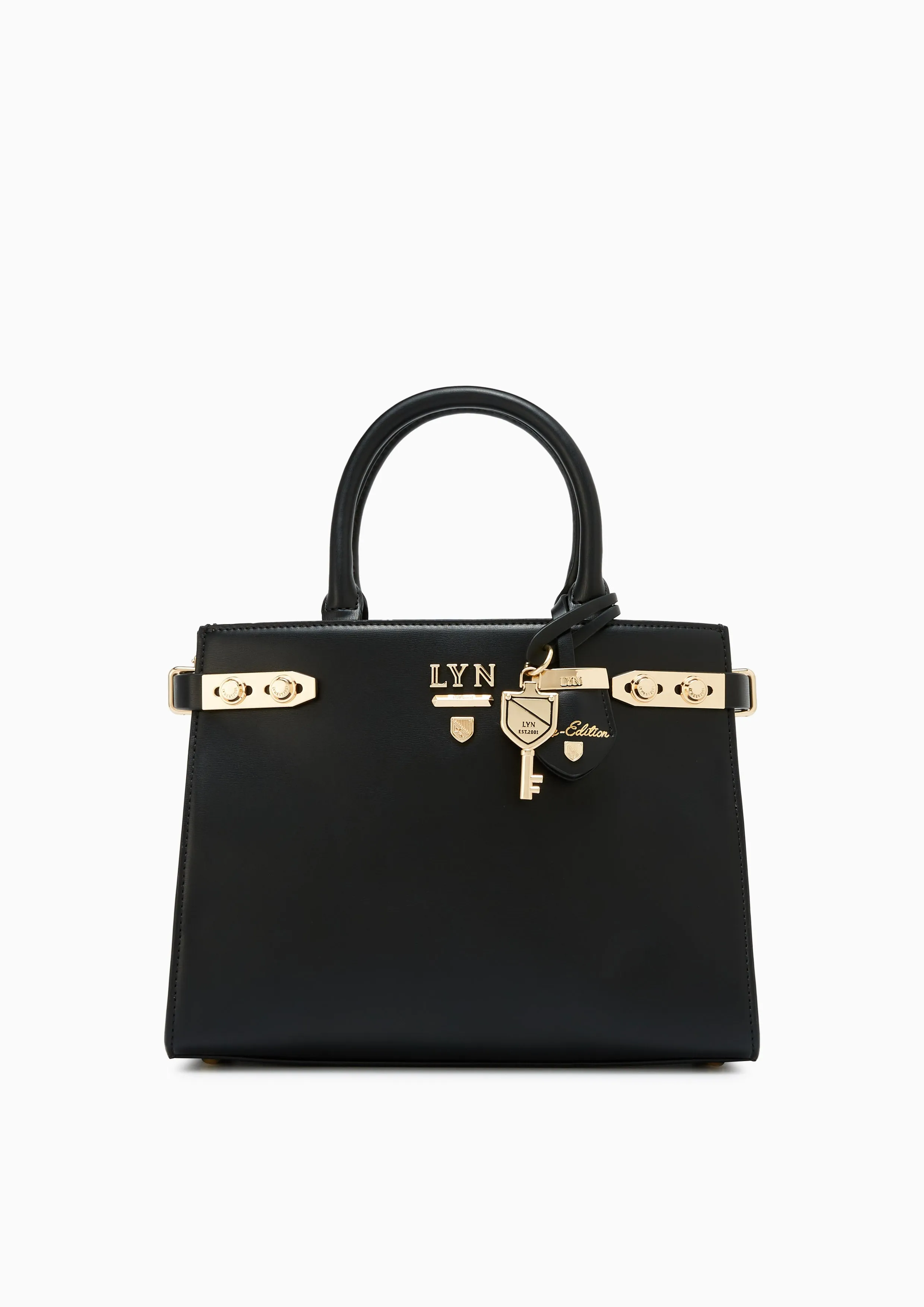 Fineness Re-Edit L Top Handle Bag Black