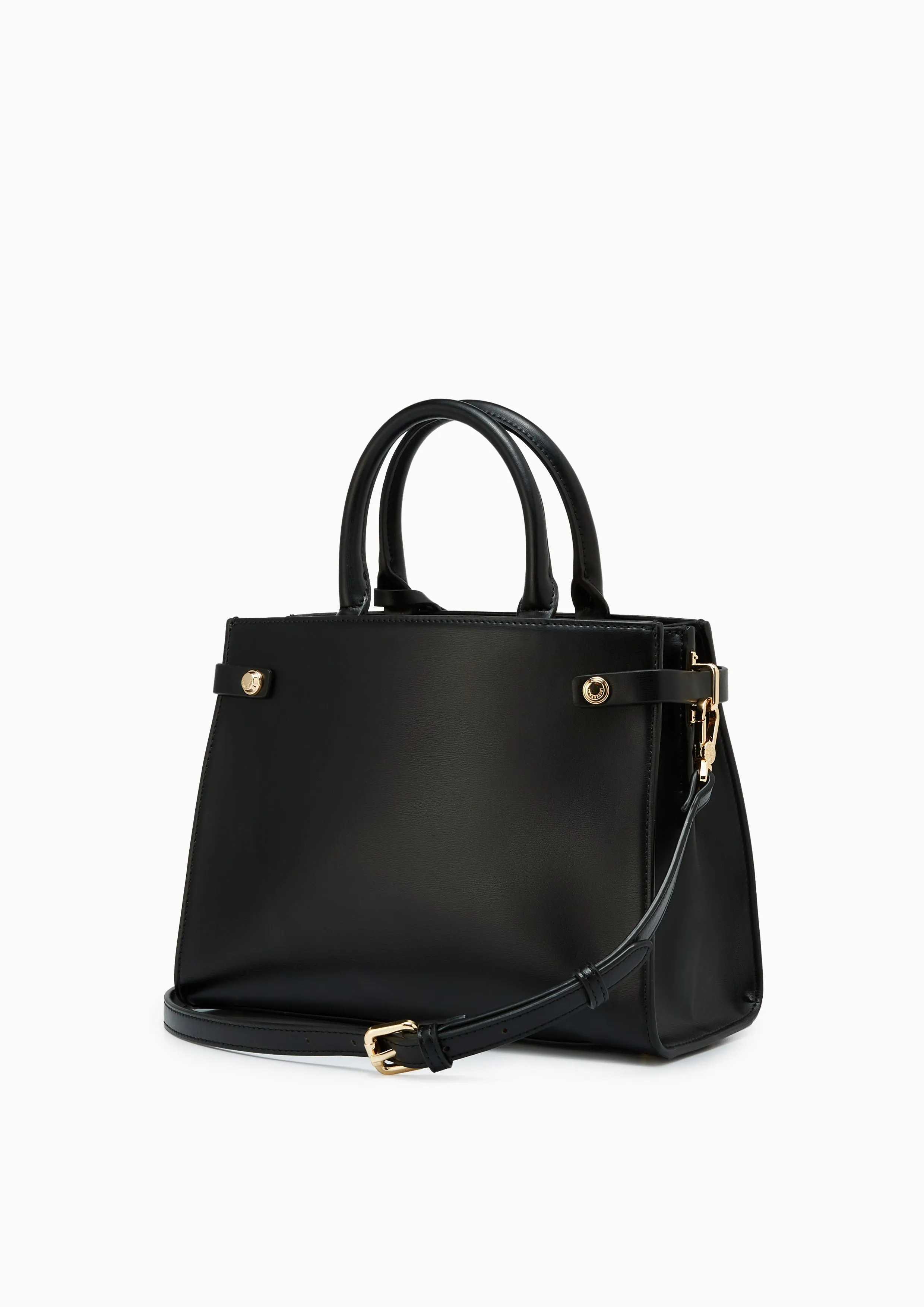 Fineness Re-Edit L Top Handle Bag Black