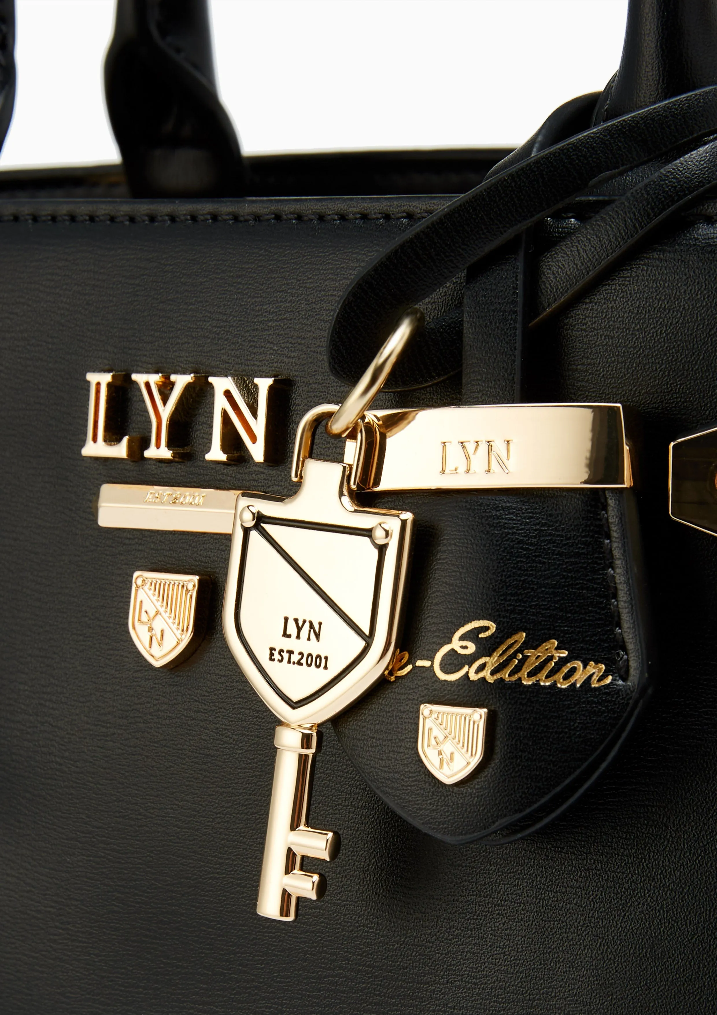 Fineness Re-Edit L Top Handle Bag Black