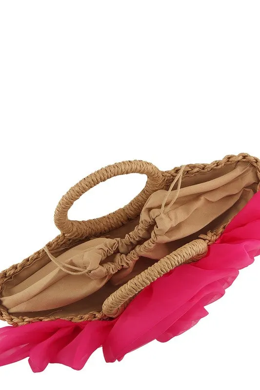 Flower Straw Bag