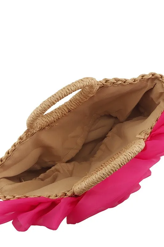 Flower Straw Bag