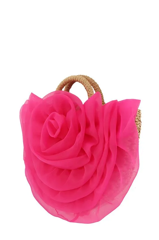 Flower Straw Bag
