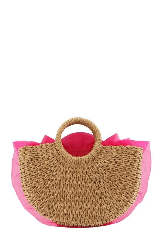 Flower Straw Bag