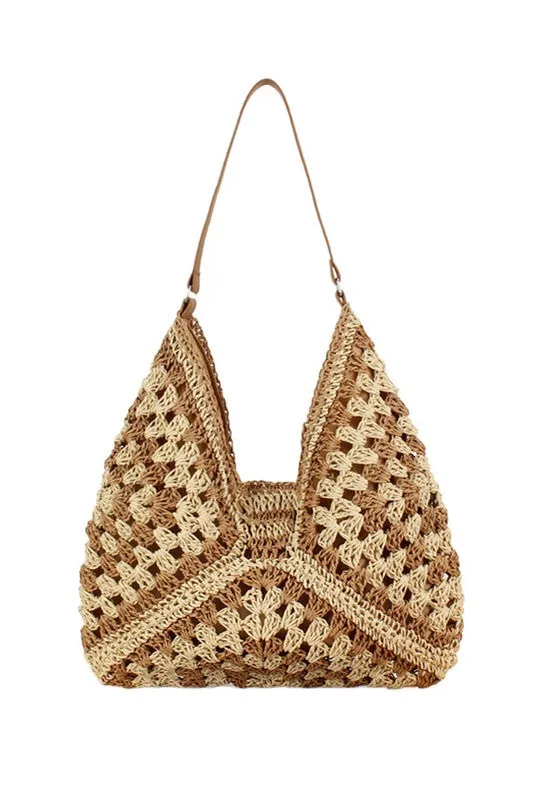 Full of Sunshine Woven Straw Shoulder Bag