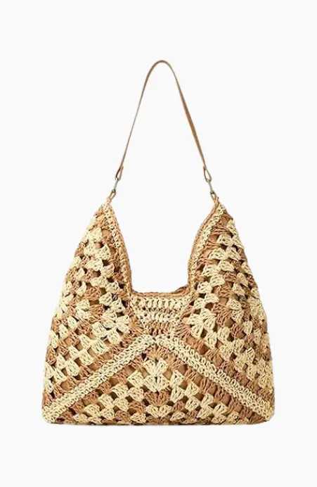 Full of Sunshine Woven Straw Shoulder Bag