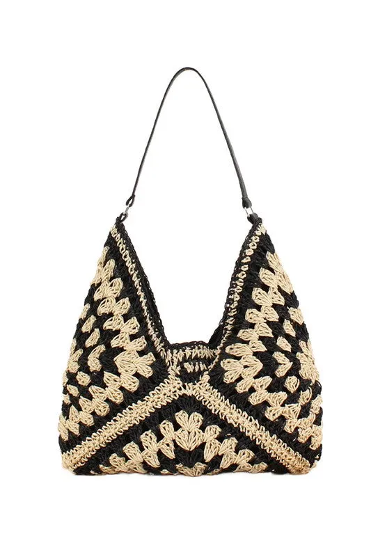 Full of Sunshine Woven Straw Shoulder Bag