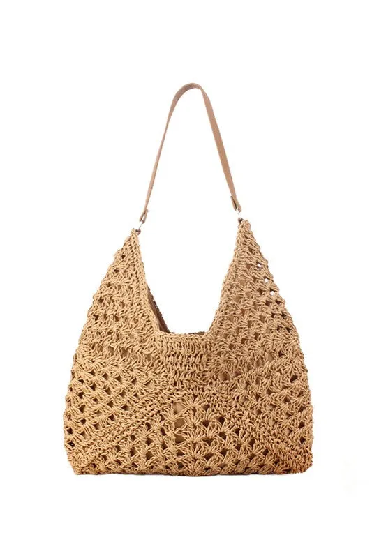 Full of Sunshine Woven Straw Shoulder Bag