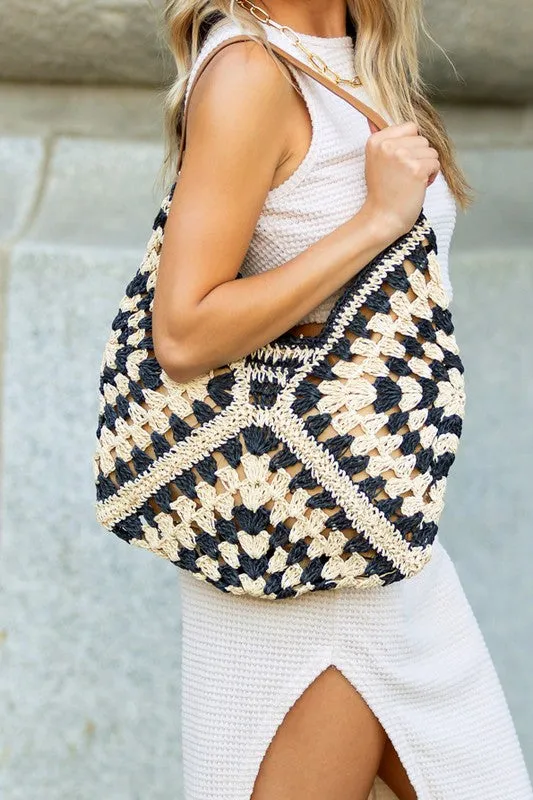 Full of Sunshine Woven Straw Shoulder Bag