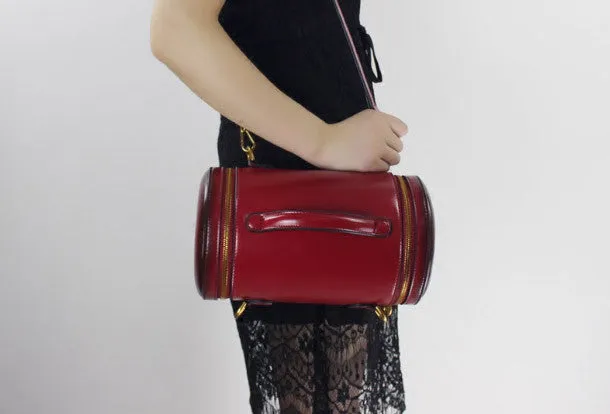 Genuine Leather round bag shoulder bag for women leather crossbody bag
