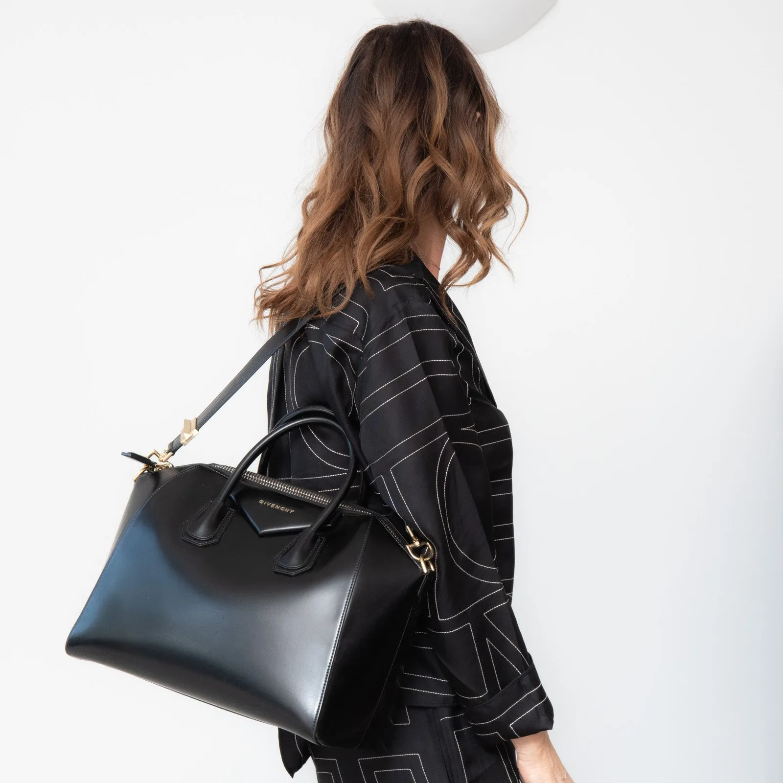 Givenchy Black Leather Antigona Bag