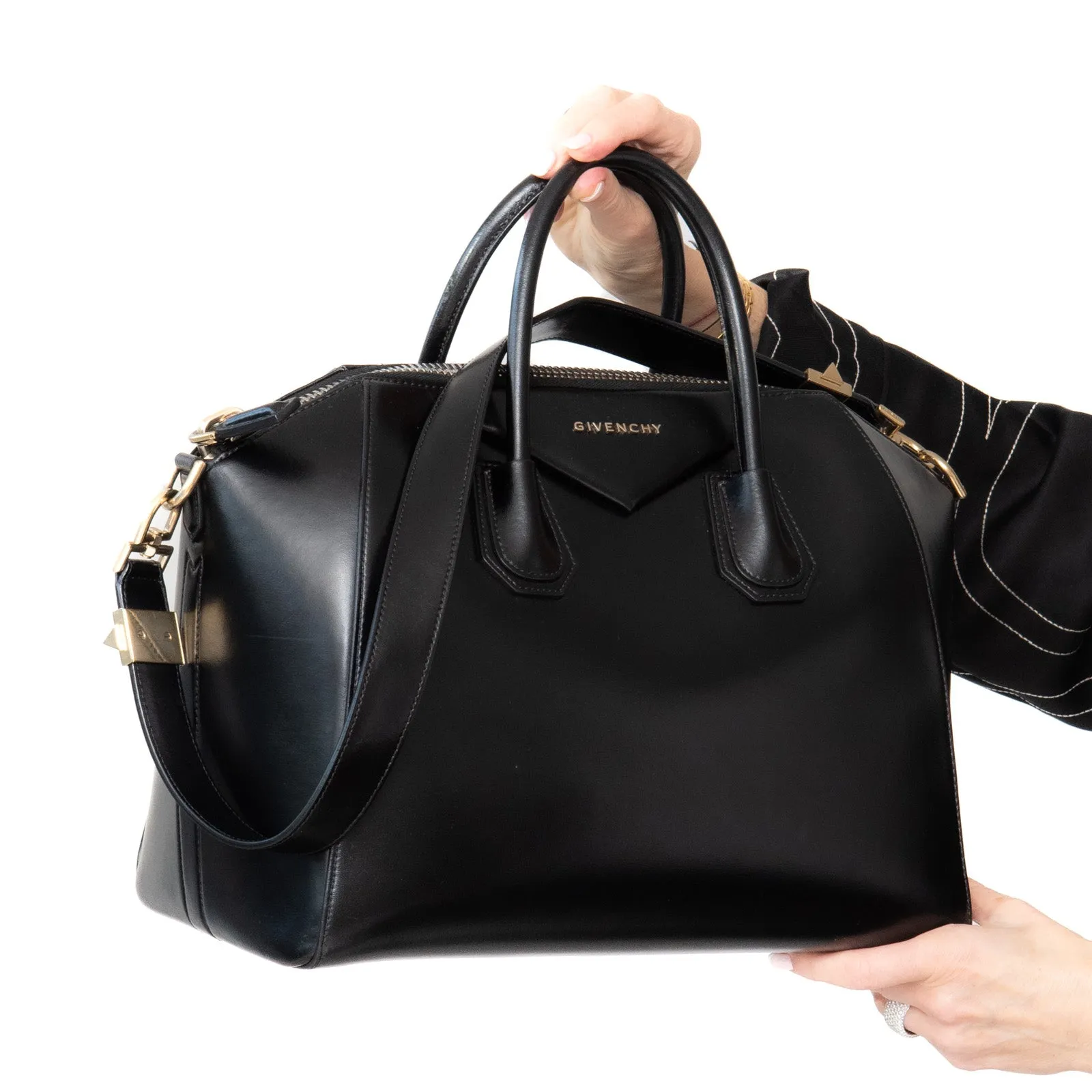Givenchy Black Leather Antigona Bag