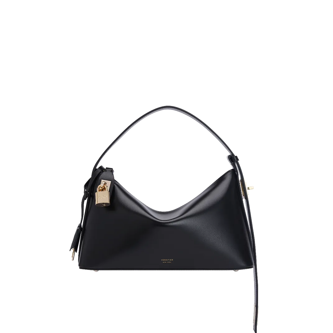 Gold Black Hobo Bag