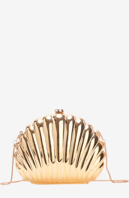 Gold Coast Shell Crossbody Clutch