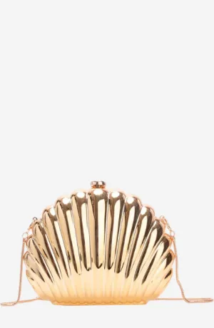 Gold Coast Shell Crossbody Clutch