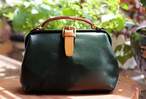 Handmade Leather doctor bag for women leather shoulder bag crossbody bag