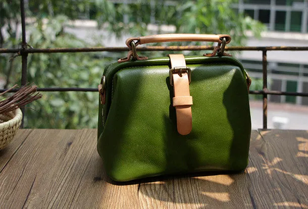 Handmade Leather doctor bag for women leather shoulder doctor bag crossbody bag