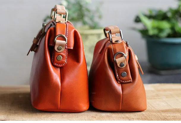 Handmade Leather doctor bag for women leather shoulder doctor bag crossbody bag