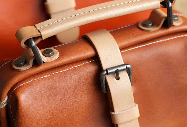 Handmade Leather doctor bag for women leather shoulder doctor bag crossbody bag